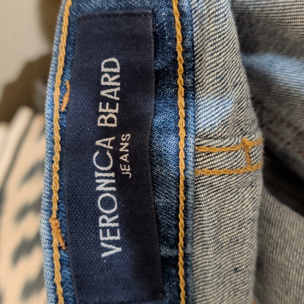 Veronica Beard Blue High Rise Women Jeans - Picture 3 of 5